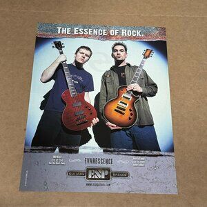 Will Boyd & John LeCompt of Evanescence - ESP Guitars - 2004 Print Advertisement